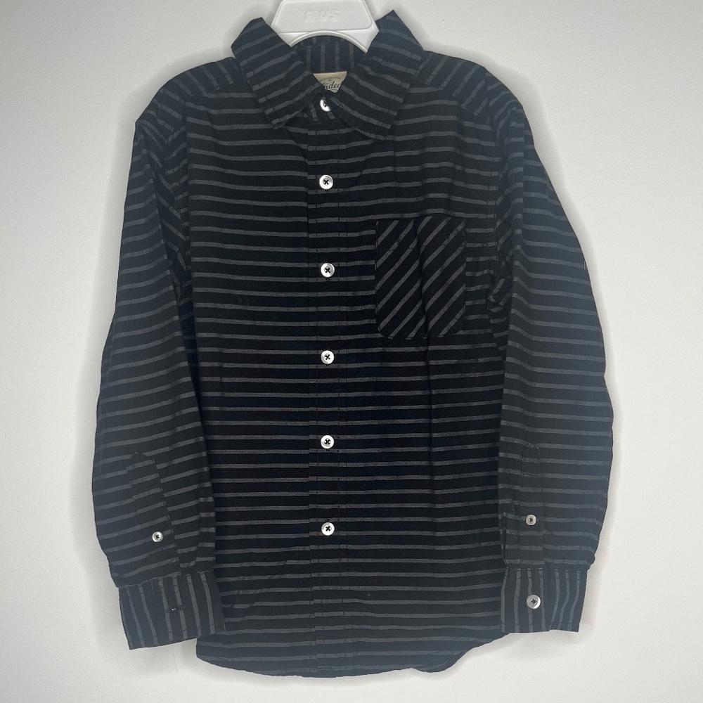 Boys Striped Button Down Shirt